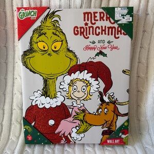 Grinch Canvas Wall Art 11x14 NEW Grinchy Grinchmas Decorations Decor Cindy Lou